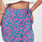 SKORT - Printed Wrap Skirt Short - pink blue