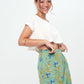 SKORT - Printed Wrap Skirt Short - green