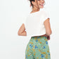 SKORT - Printed Wrap Skirt Short - green