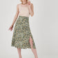 Green Patterned Skirt