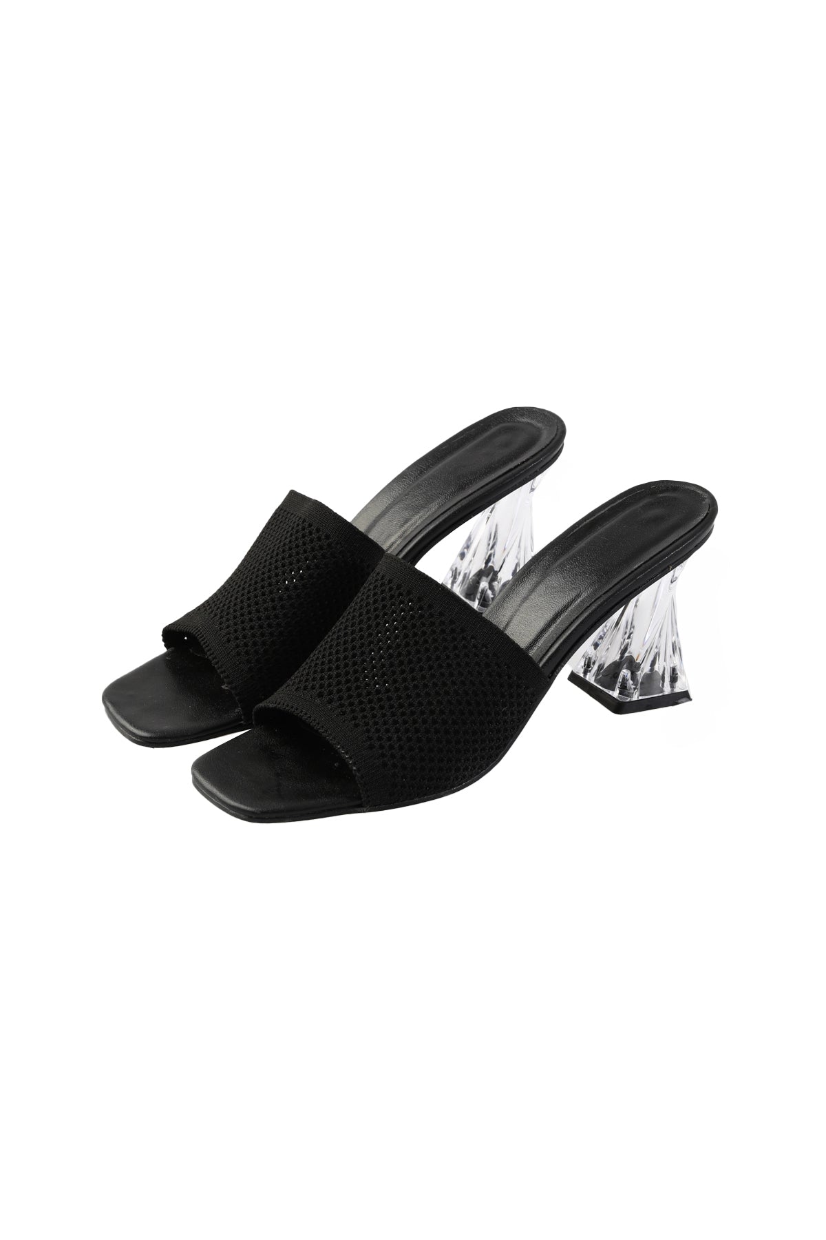 Women's Transparent Heeled Slippers