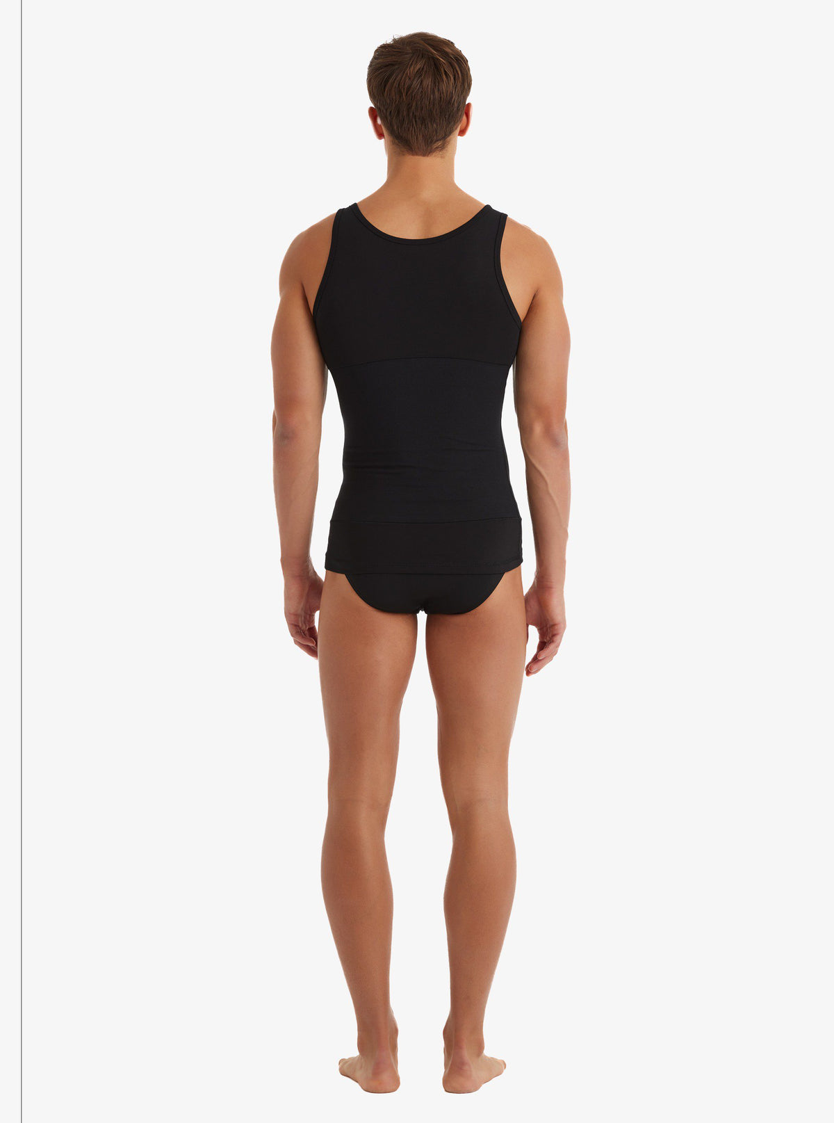 Herren Korsett Weste 9209 - Schwarz