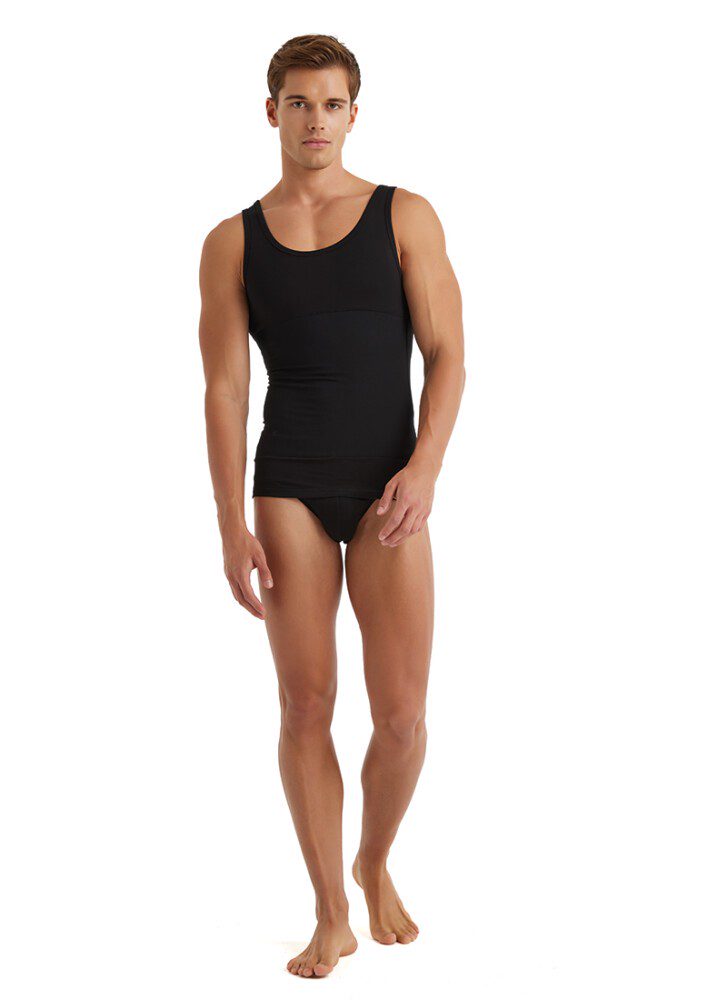 Herren Korsett Weste 9209 - Schwarz