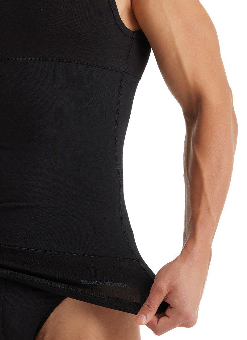 Herren Korsett Weste 9209 - Schwarz