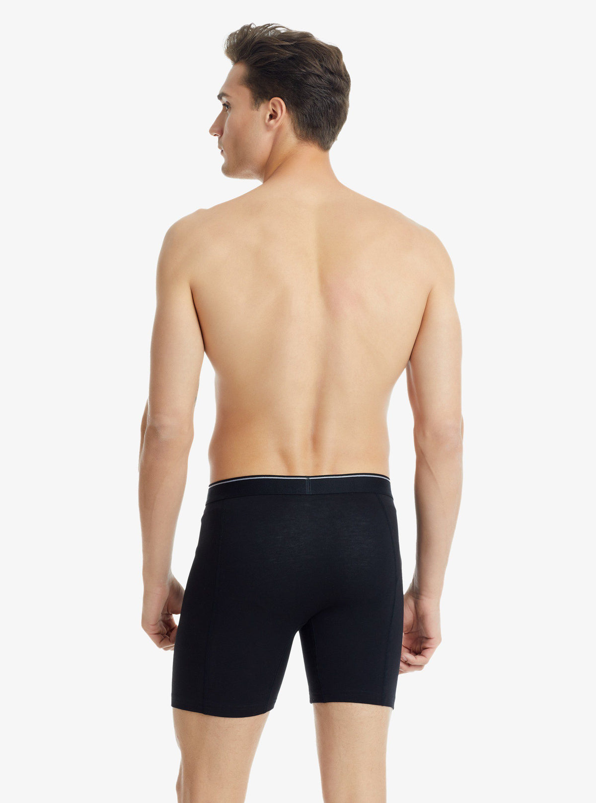 Herren Retro Baumwoll Stretch Boxershorts 9216 - Schwarz