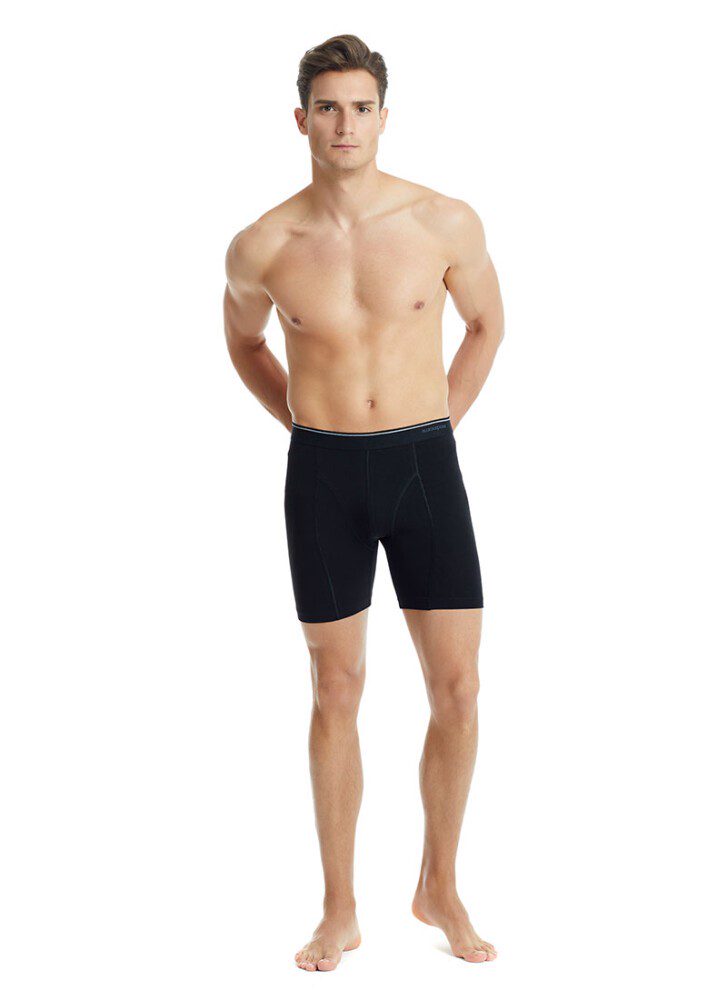 Herren Retro Baumwoll Stretch Boxershorts 9216 - Schwarz