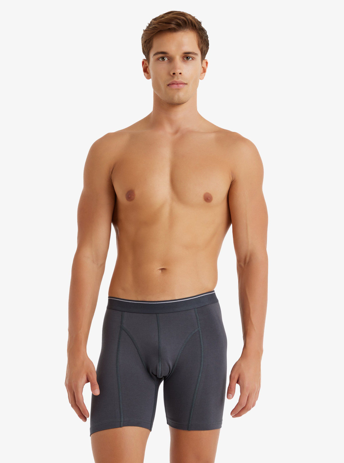 Herren Retro Baumwoll Stretch Boxershorts 9216 - Anthrazit