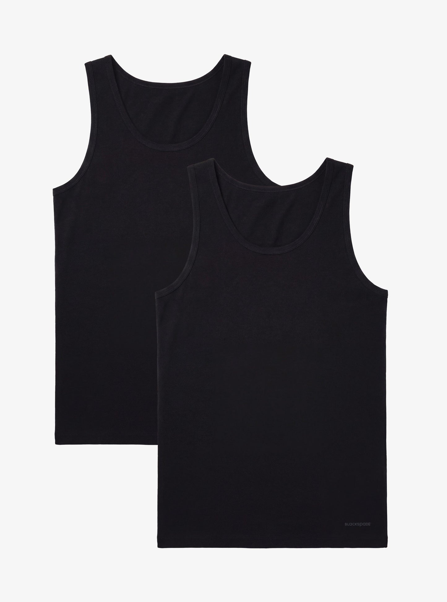 Herren Weit Schnitt Weste 2er Set - Schwarz