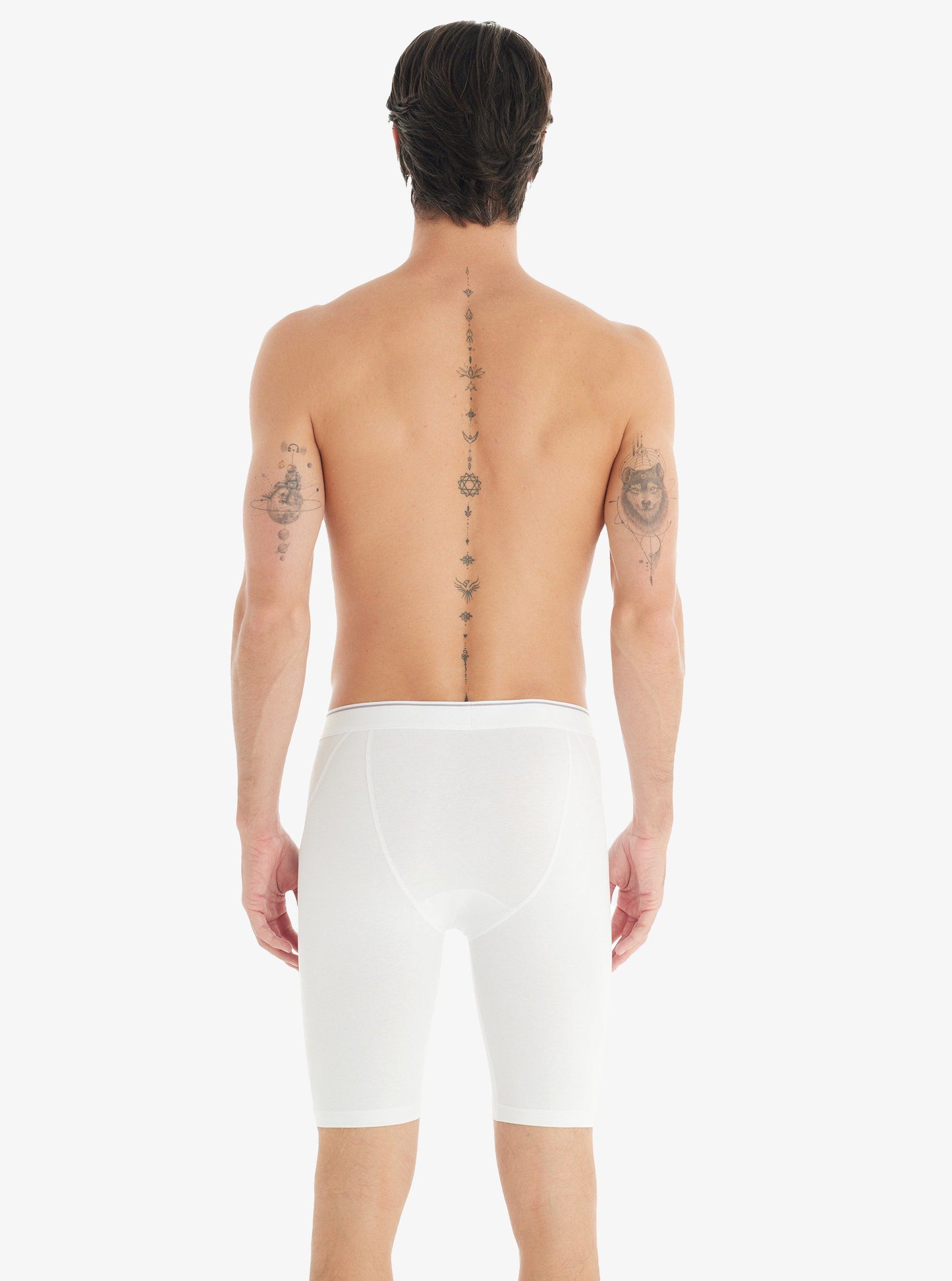 Herren Baumwoll Stretch Boxershorts 9230 - Weiß