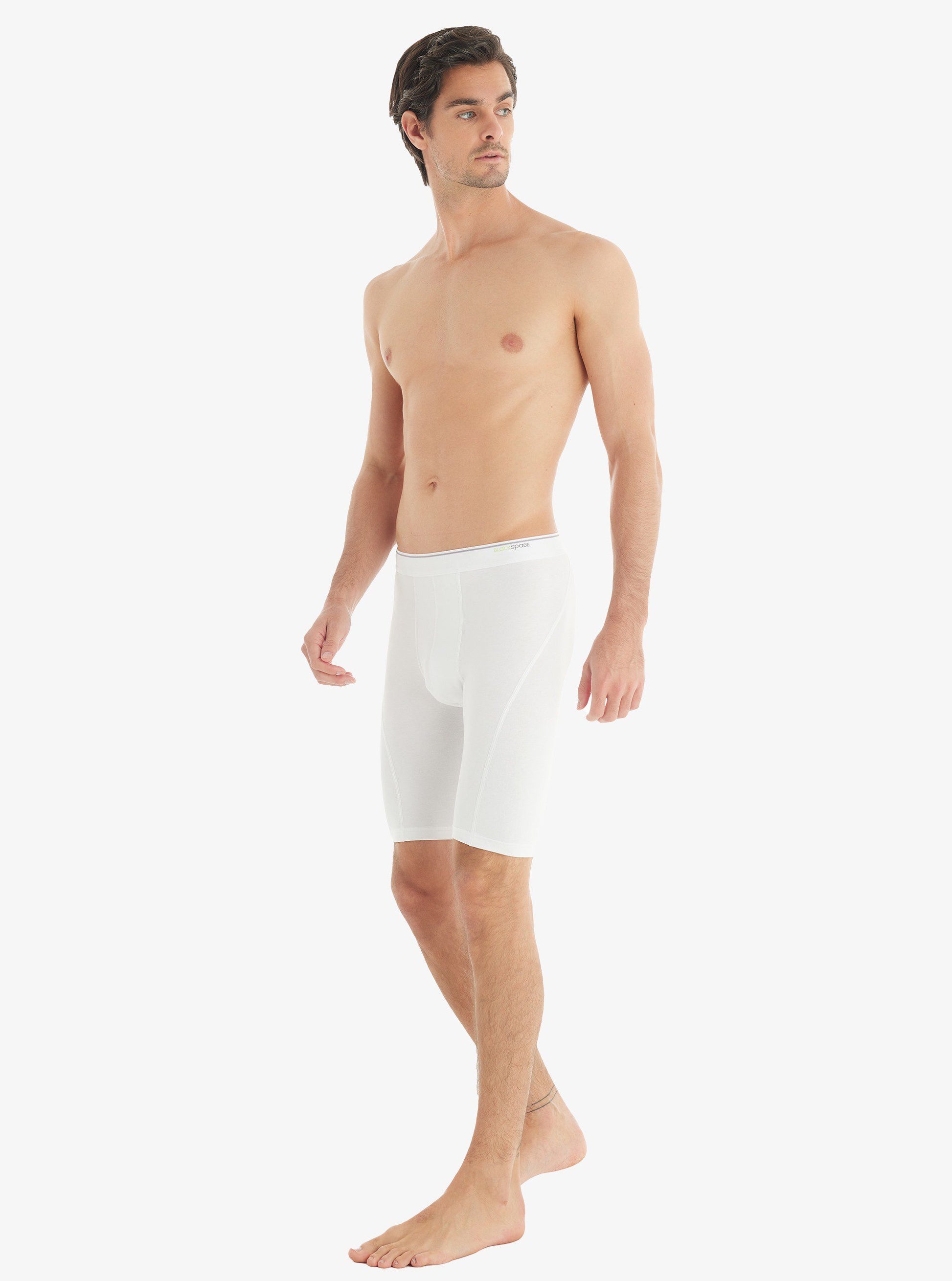 Herren Baumwoll Stretch Boxershorts 9230 - Weiß