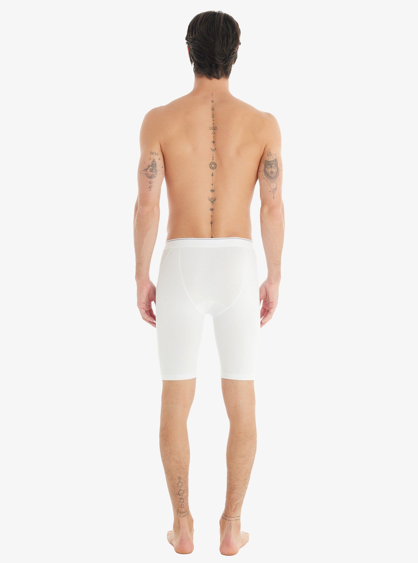 Herren Baumwoll Stretch Boxershorts 9230 - Weiß
