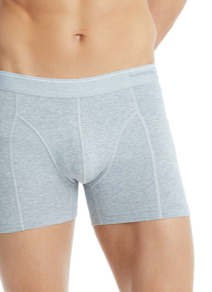 Herren Fein Baumwoll Stretch Boxershorts - Grau