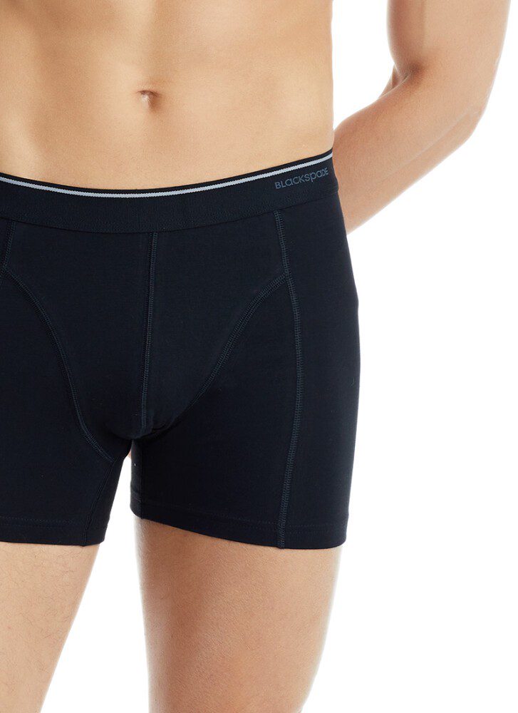 Herren Baumwoll Stretch Boxershorts 9233 - Schwarz