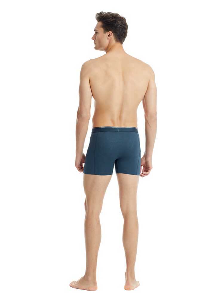 Herren Fein Baumwoll Stretch Boxershorts 9233 - Anthrazit