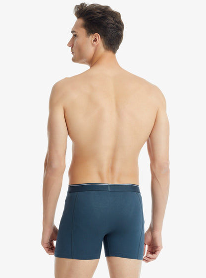 Herren Fein Baumwoll Stretch Boxershorts 9233 - Anthrazit