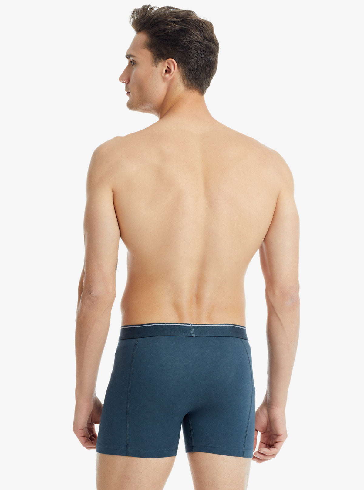 Herren Fein Baumwoll Stretch Boxershorts 9233 - Anthrazit