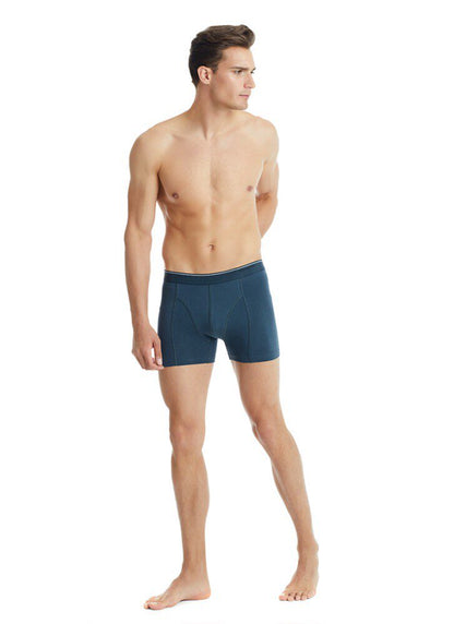 Herren Fein Baumwoll Stretch Boxershorts 9233 - Anthrazit