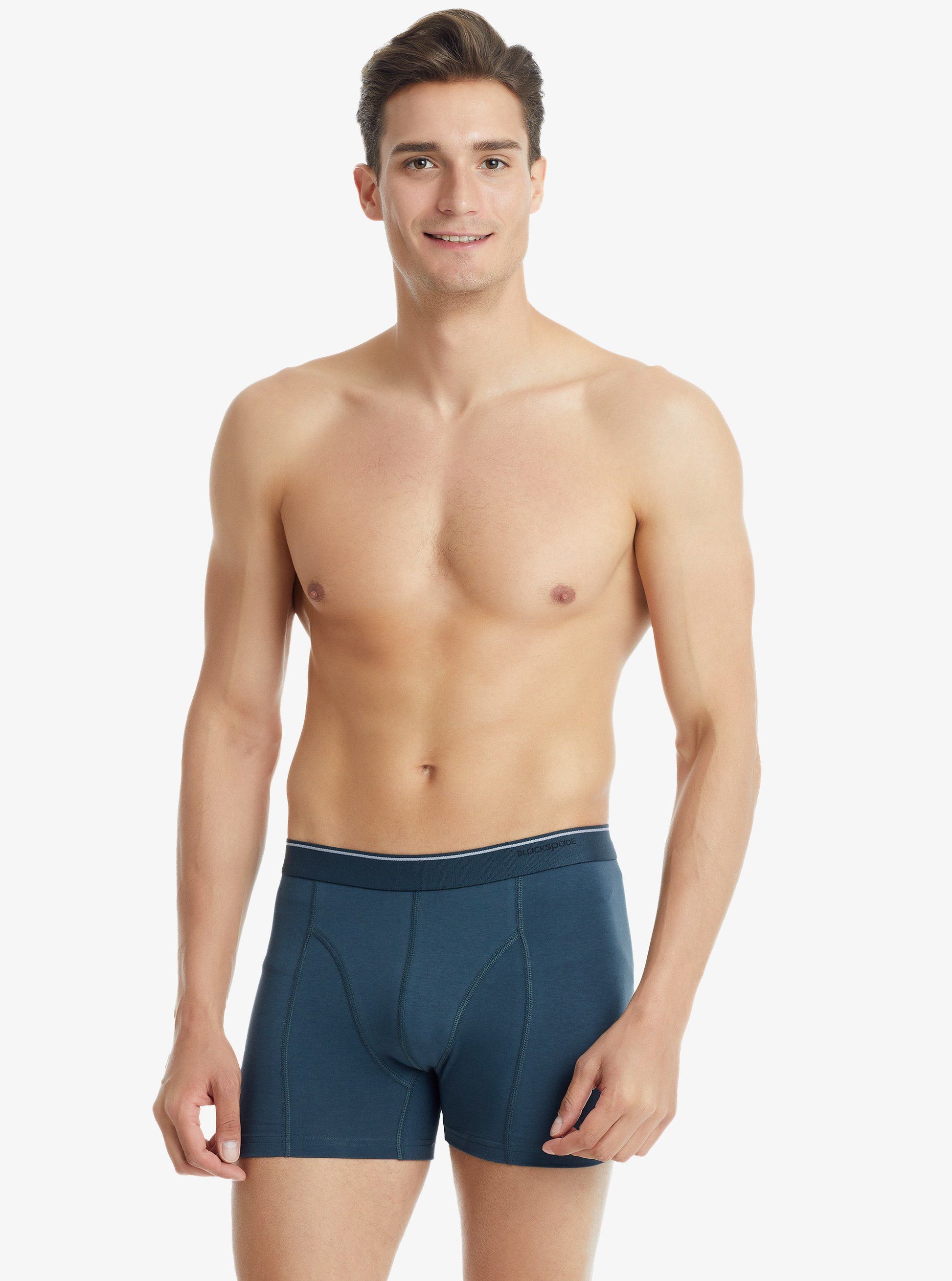 Herren Fein Baumwoll Stretch Boxershorts 9233 - Anthrazit
