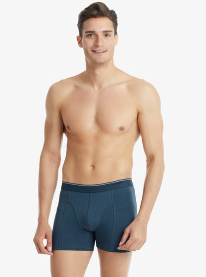 Herren Fein Baumwoll Stretch Boxershorts 9233 - Anthrazit