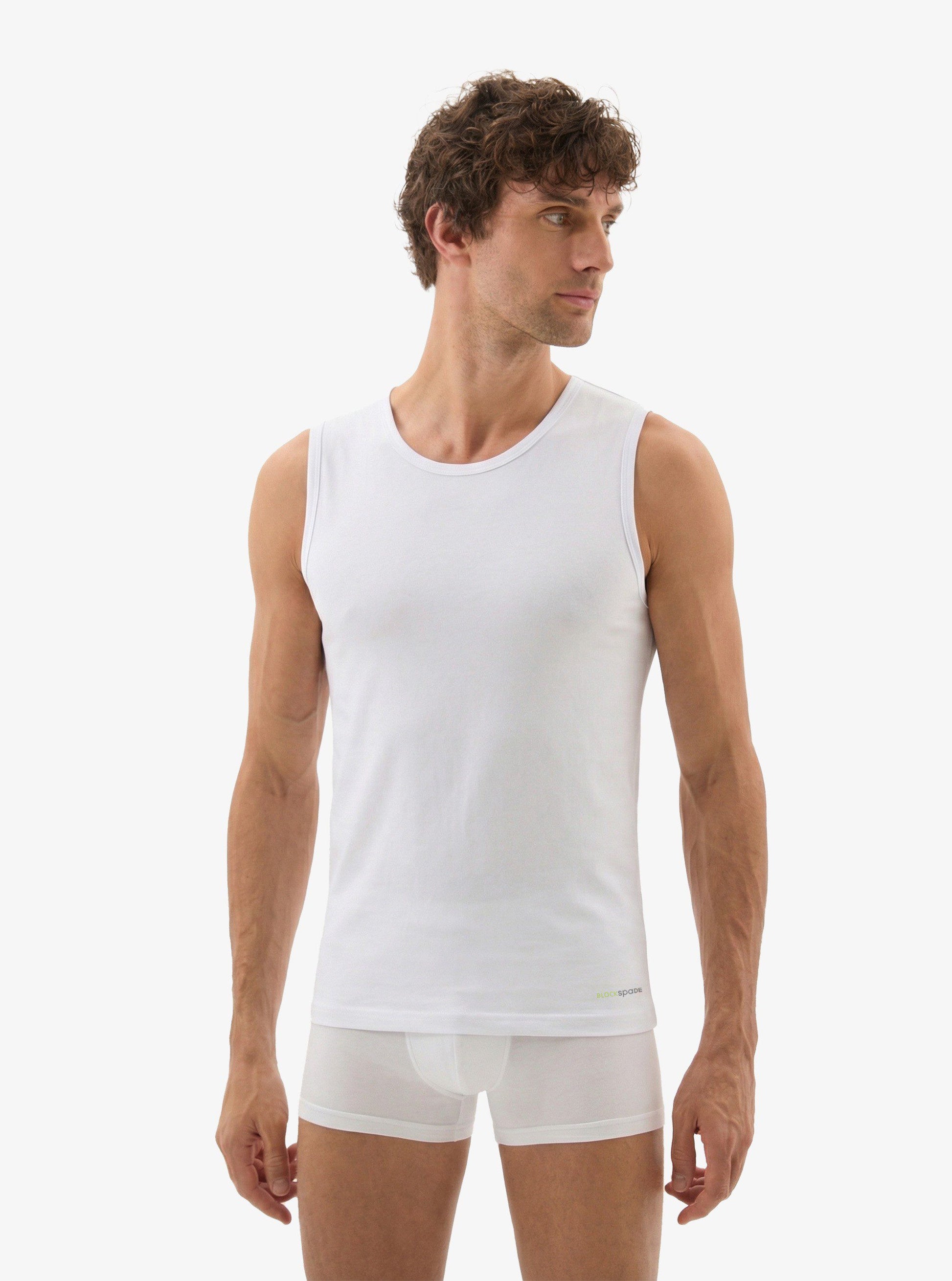 Herren Ärmelloses Baumwollshirt - Weiß