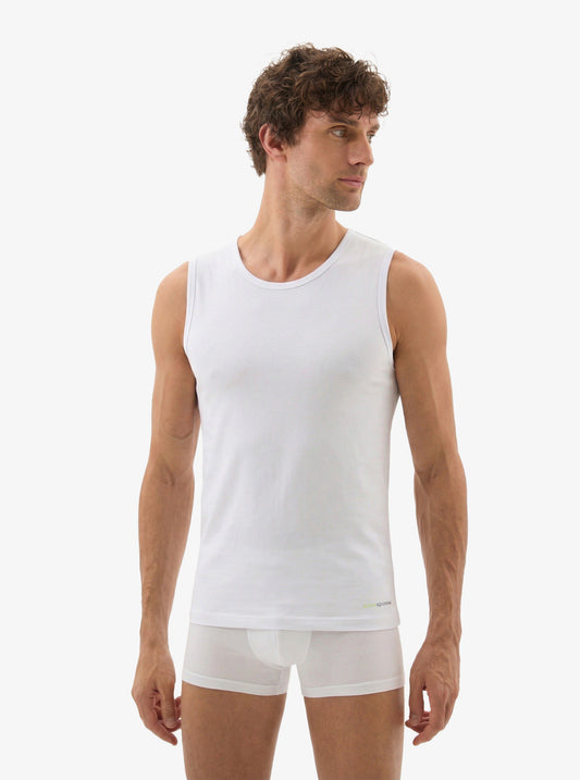 Herren Ärmelloses Baumwollshirt - Weiß