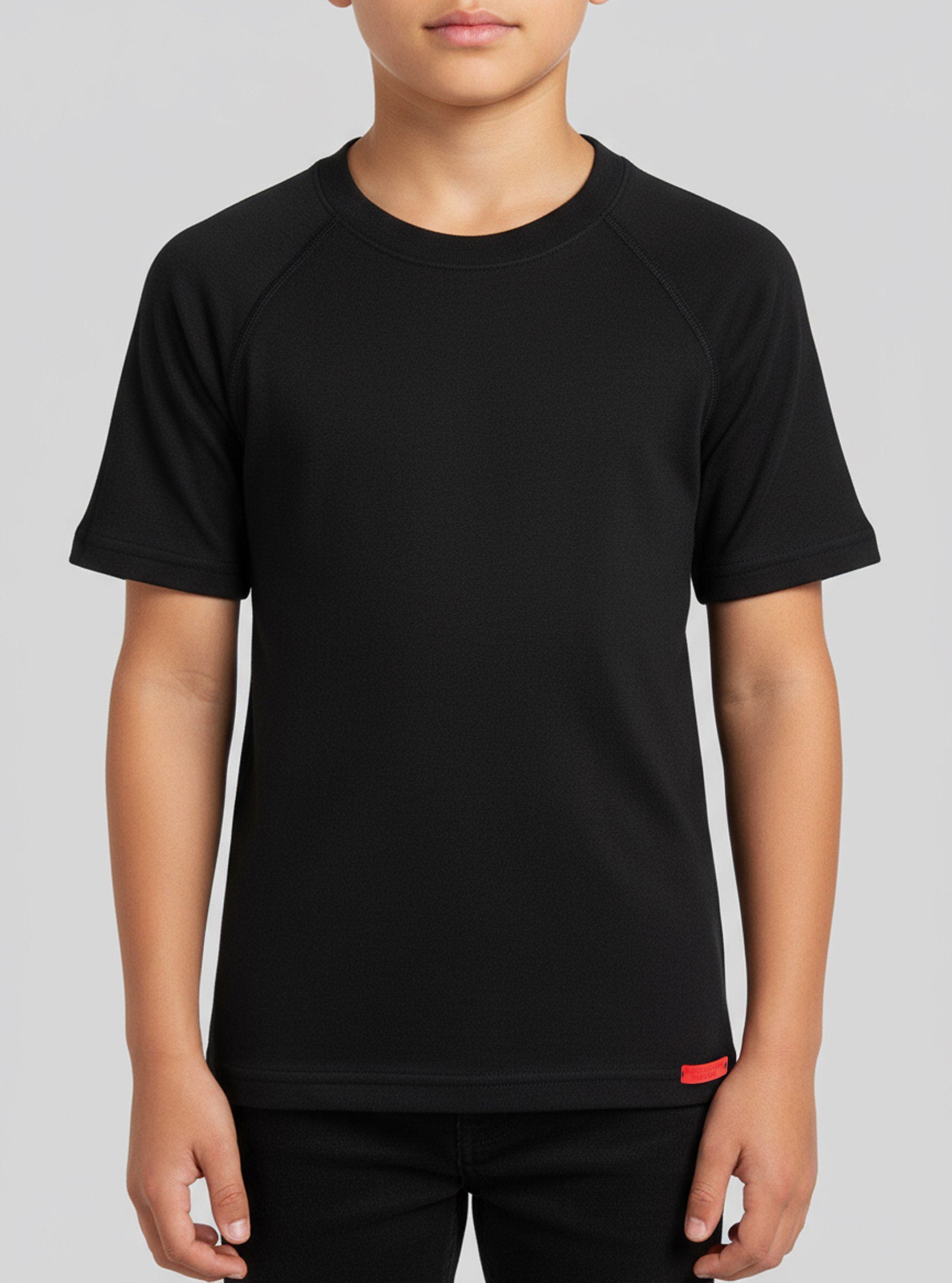 Kinder Thermo T-Shirt Level 2 - Schwarz