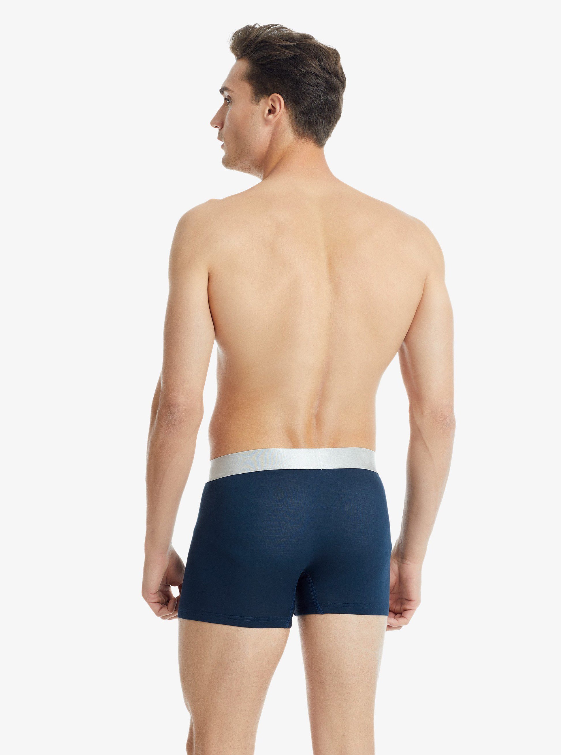 Herren Modal Elastan Boxershorts 9302 - Navy