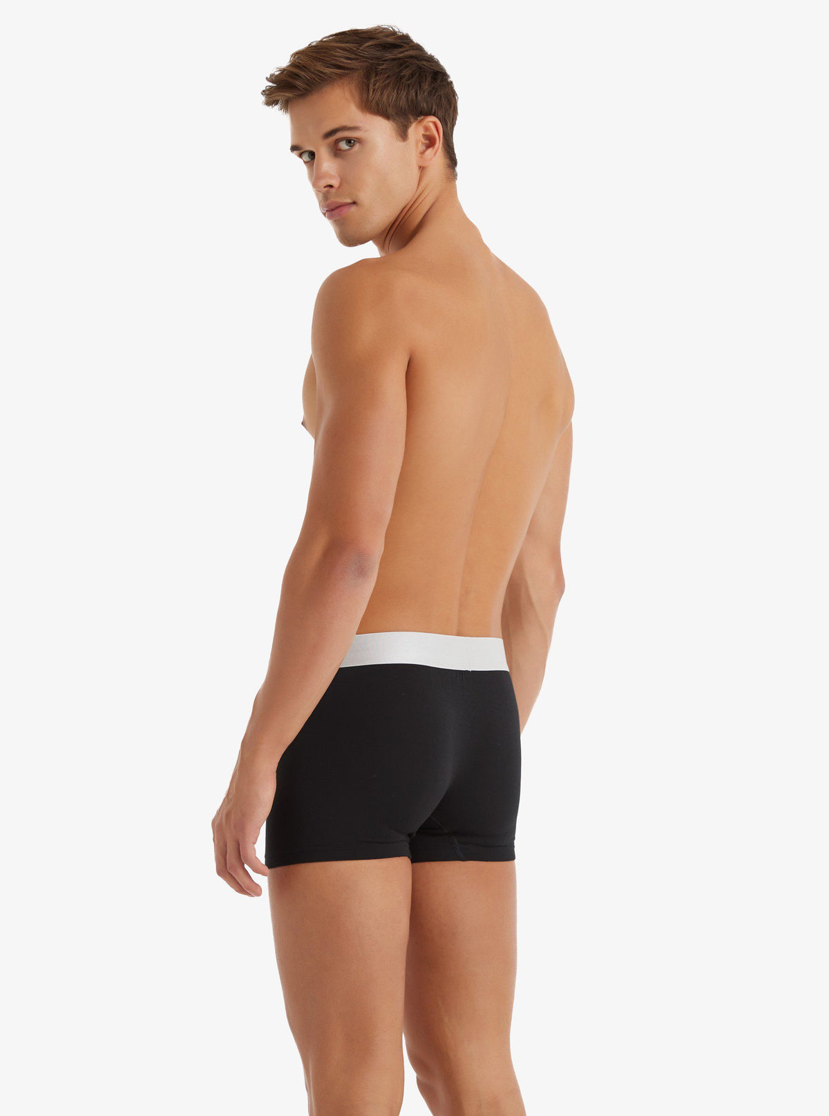 Herren Modal Elastan Boxershorts 9302 - Schwarz