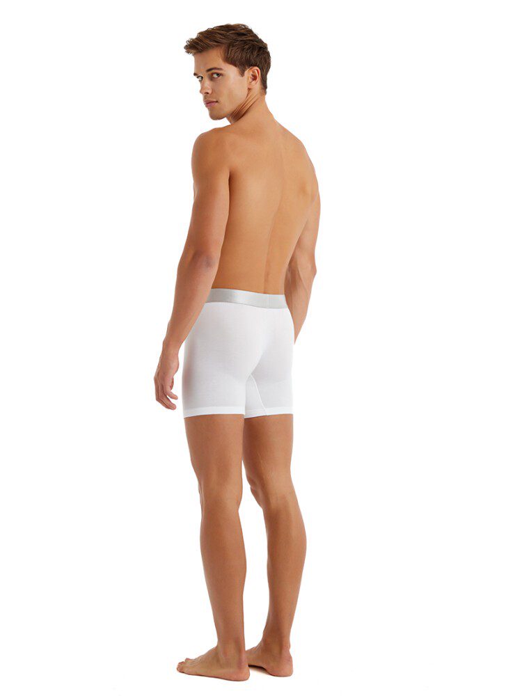 Herren Modal Elastan Boxershorts 9303 - Weiß