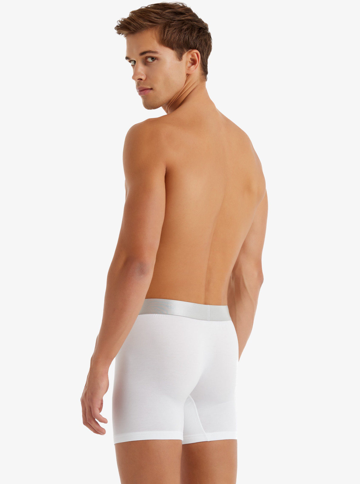 Herren Modal Elastan Boxershorts 9303 - Weiß