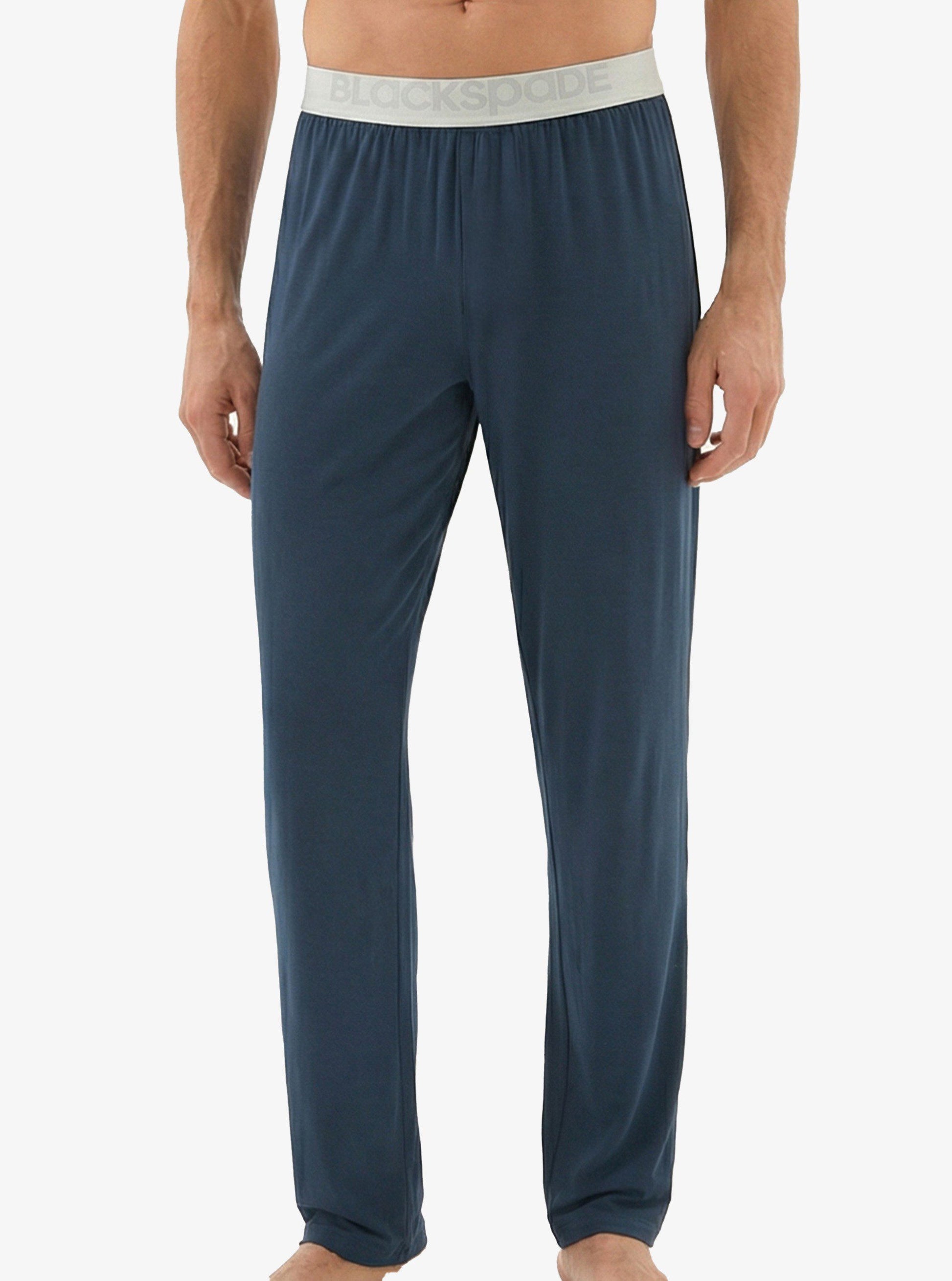 Herren Modal Schlafhose Silber 9304 - Navy