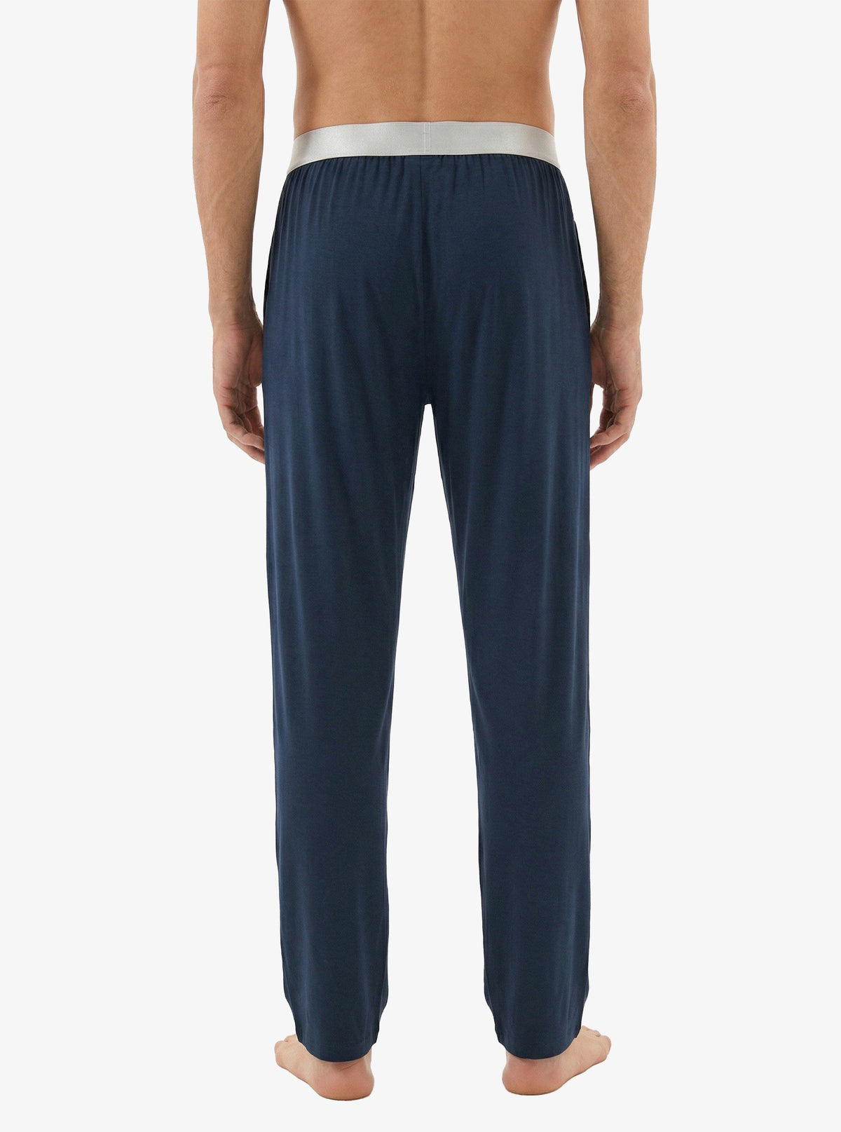 Herren Modal Schlafhose Silber 9304 - Navy