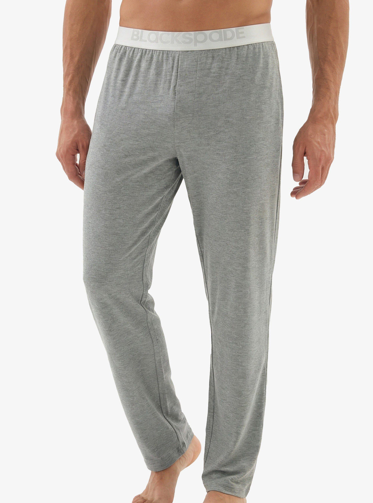 Herren Modal Schlafhose Silber 9304 - Grau