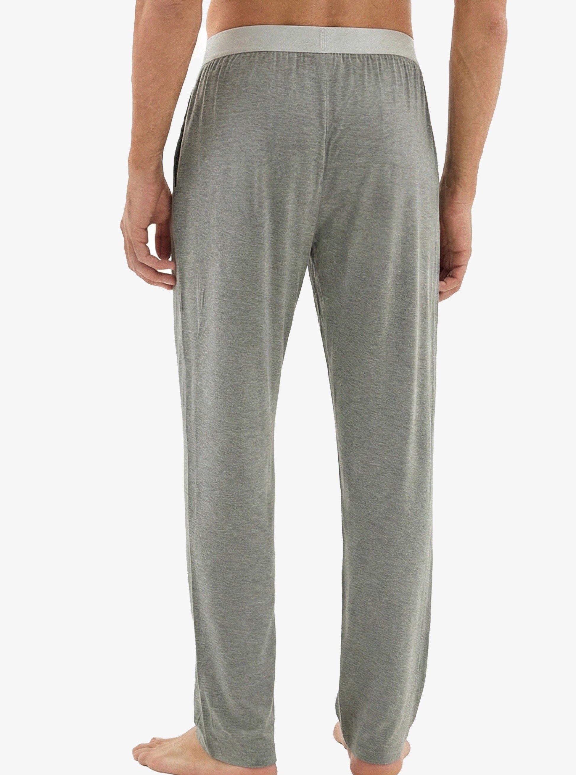 Herren Modal Schlafhose Silber 9304 - Grau