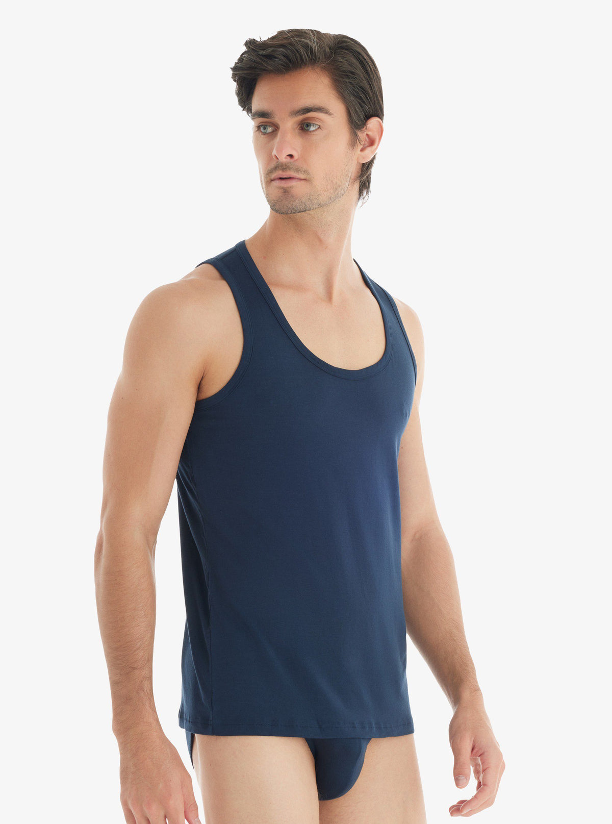 Herrenweste Silber 9305 - Marineblau