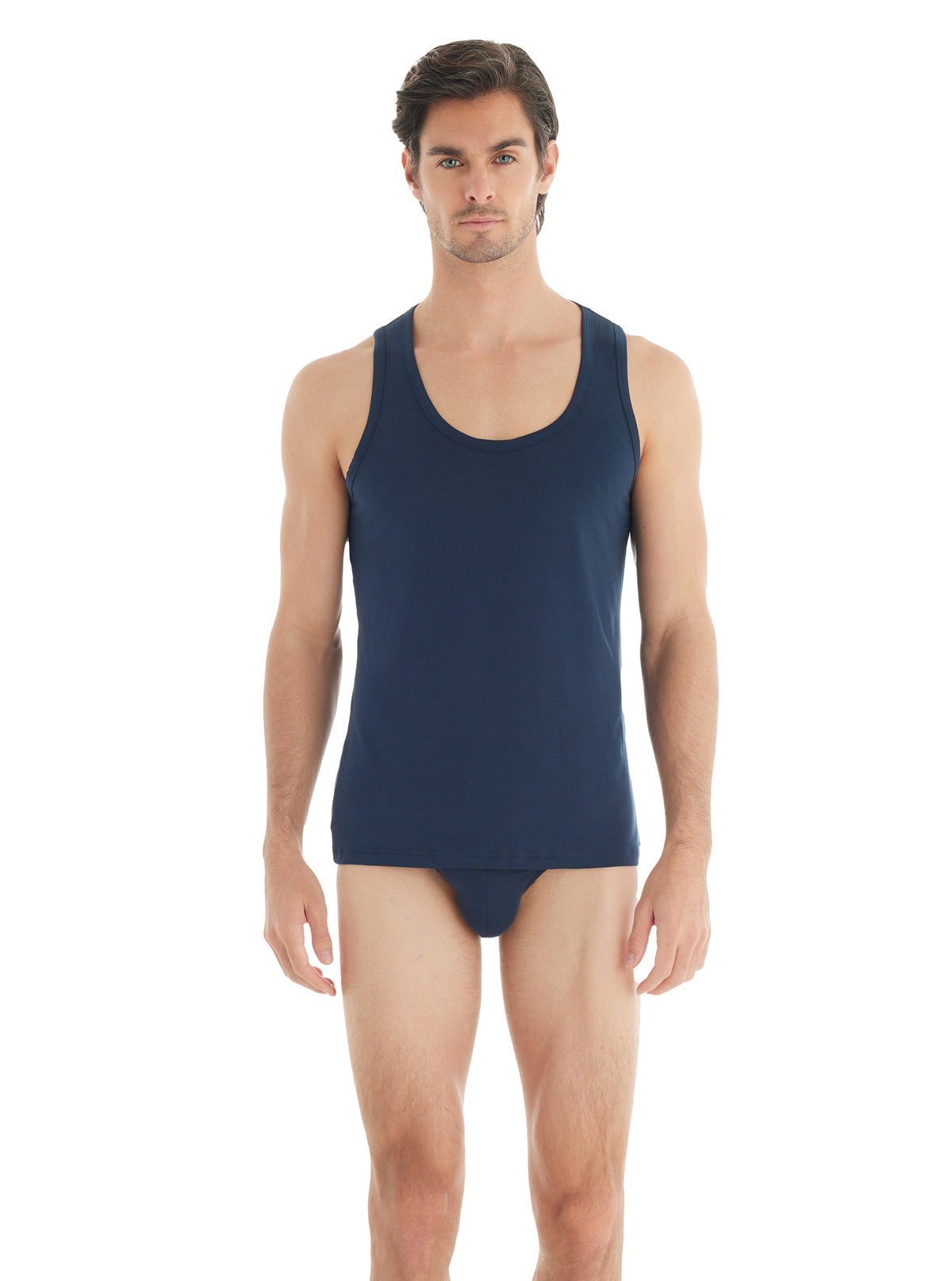Herrenweste Silber 9305 - Marineblau