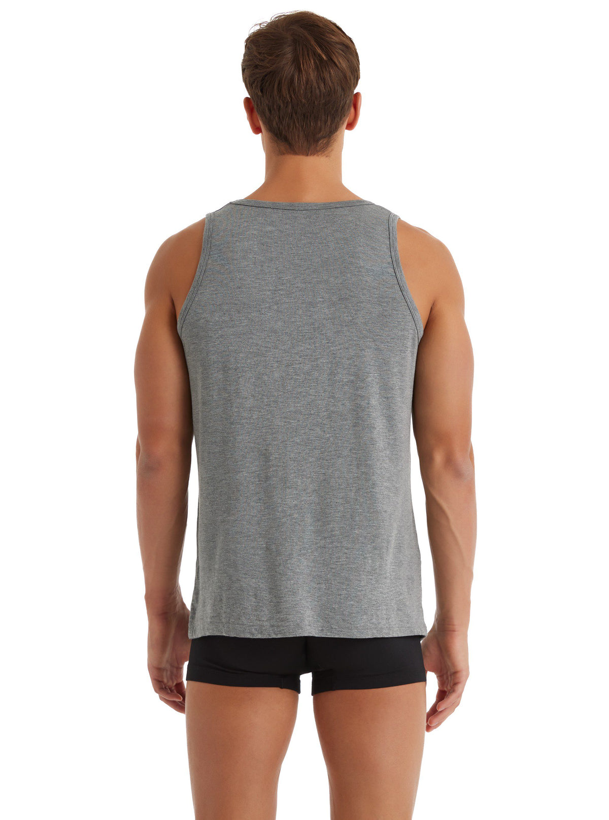 Herren Weste Silber 9305 - Grau Melange