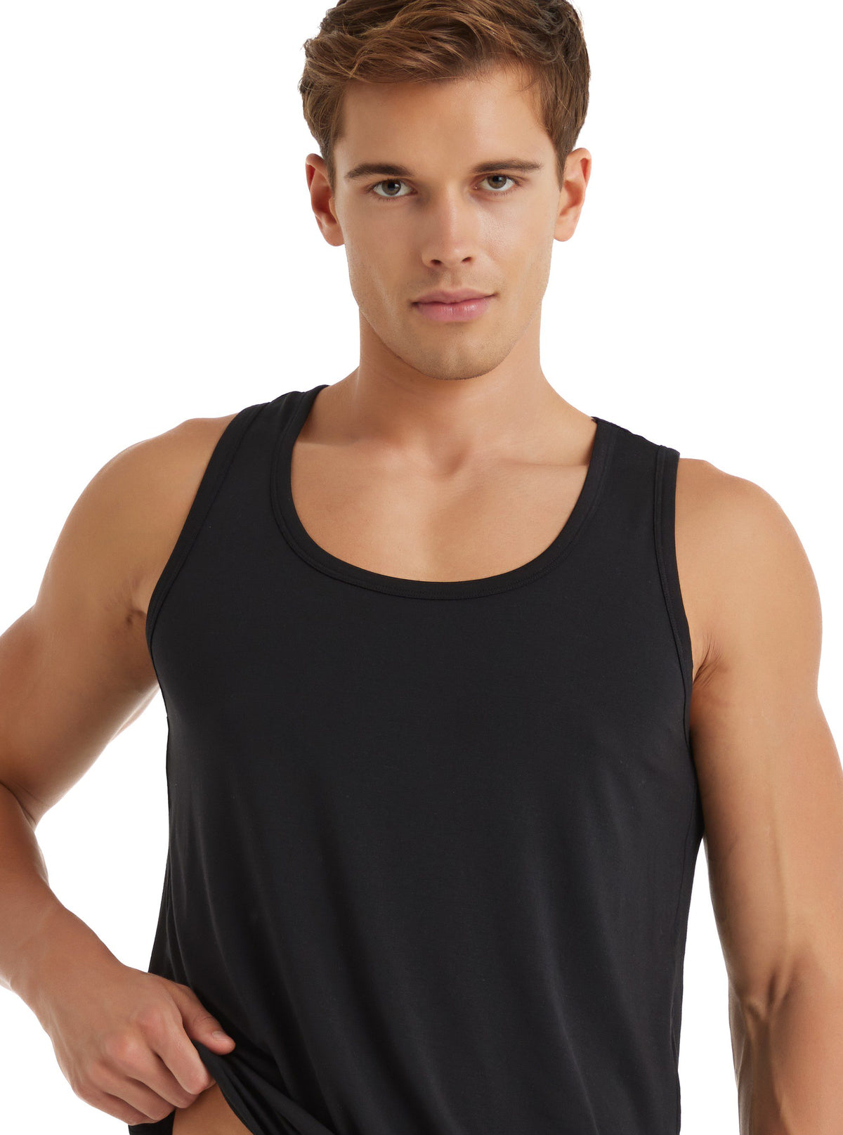 Herren Weste Silber 9305 - Schwarz