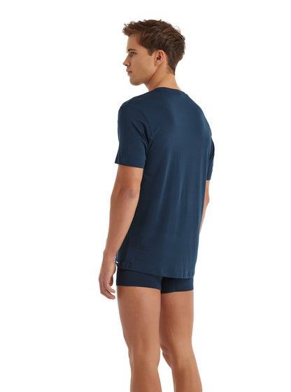 Herren Weste Silber 9308 - Marineblau