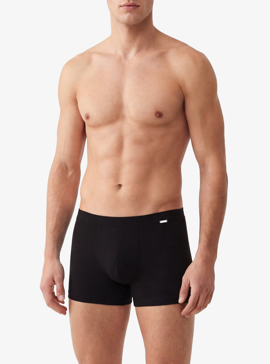 Herren Modal Elastan Boxershorts Schwarz 9310