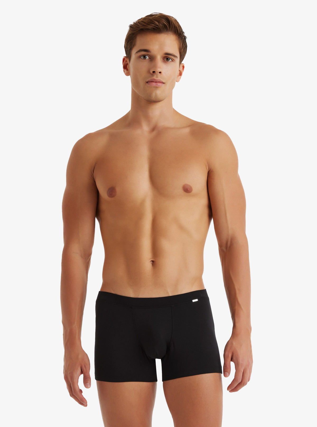 Herren Modal Elastan Boxershorts Schwarz 9310