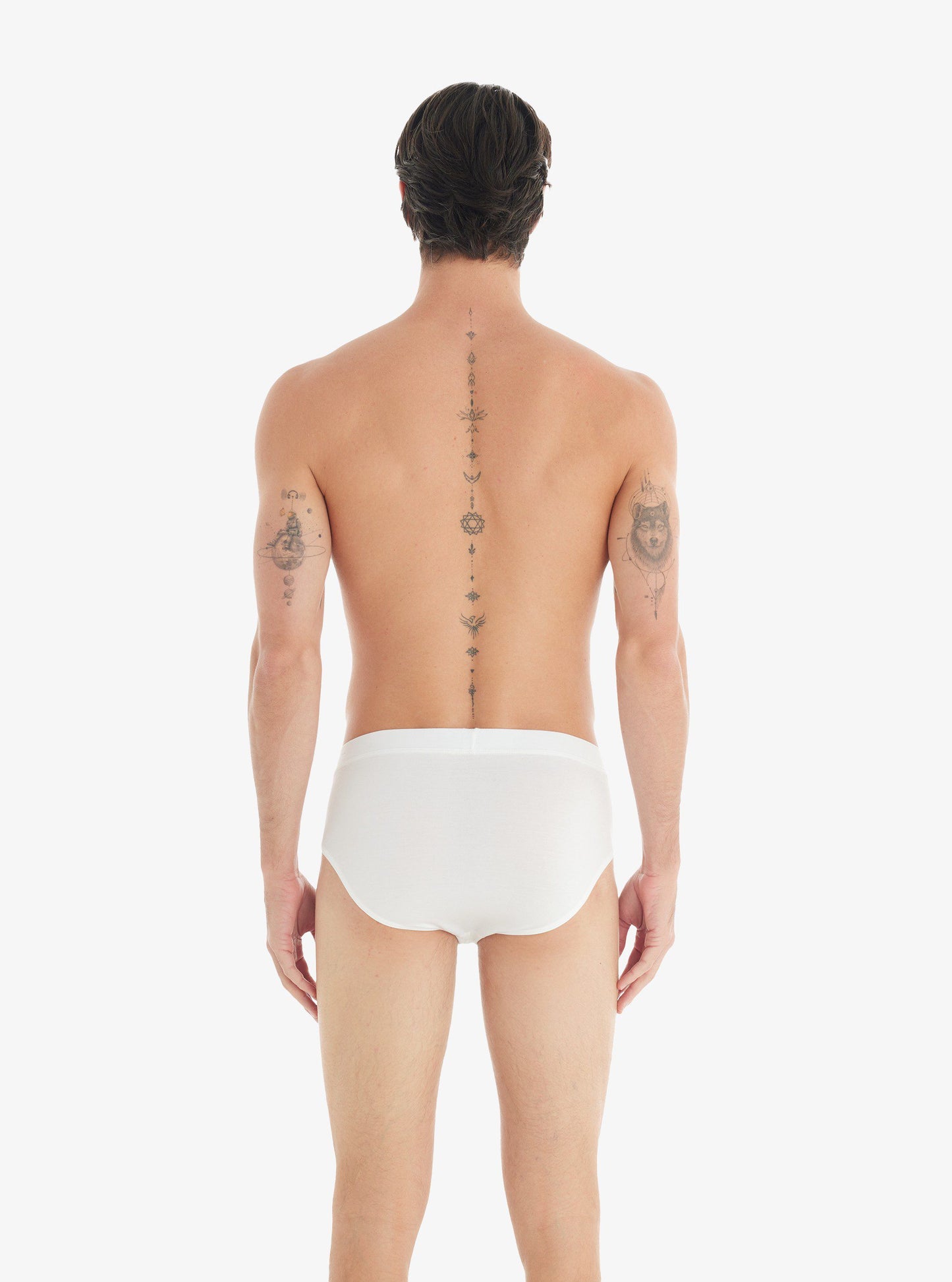 Herren Slips Silber 9311 - Weiß