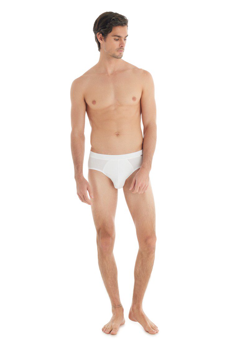 Herren Slips Silber 9311 - Weiß
