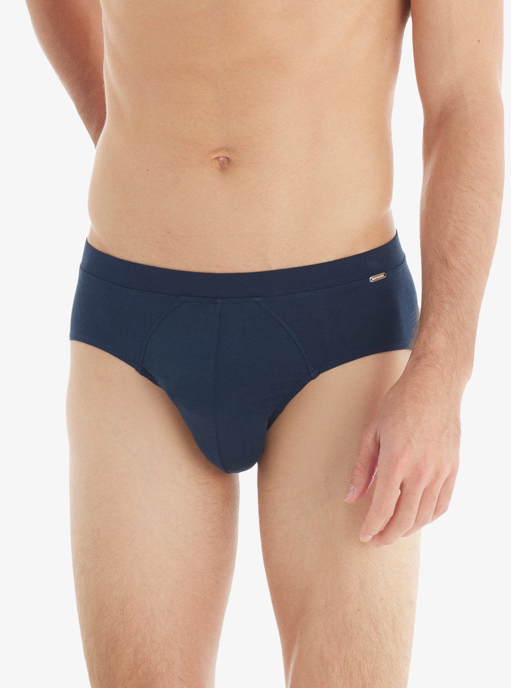 Herren Slips Silber 9311 - Marineblau