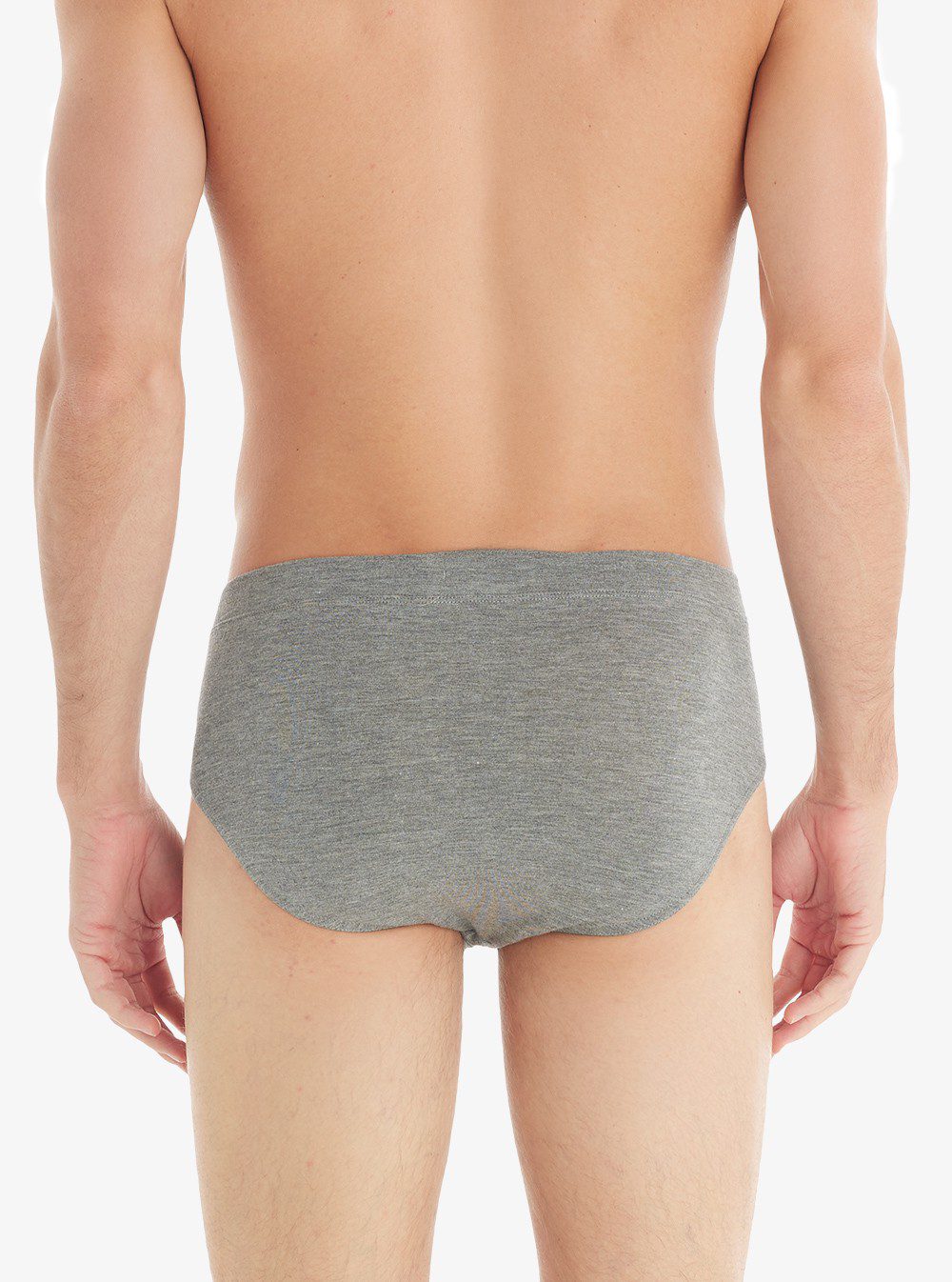 Herren Slips Silber 9311 - Grau Melange