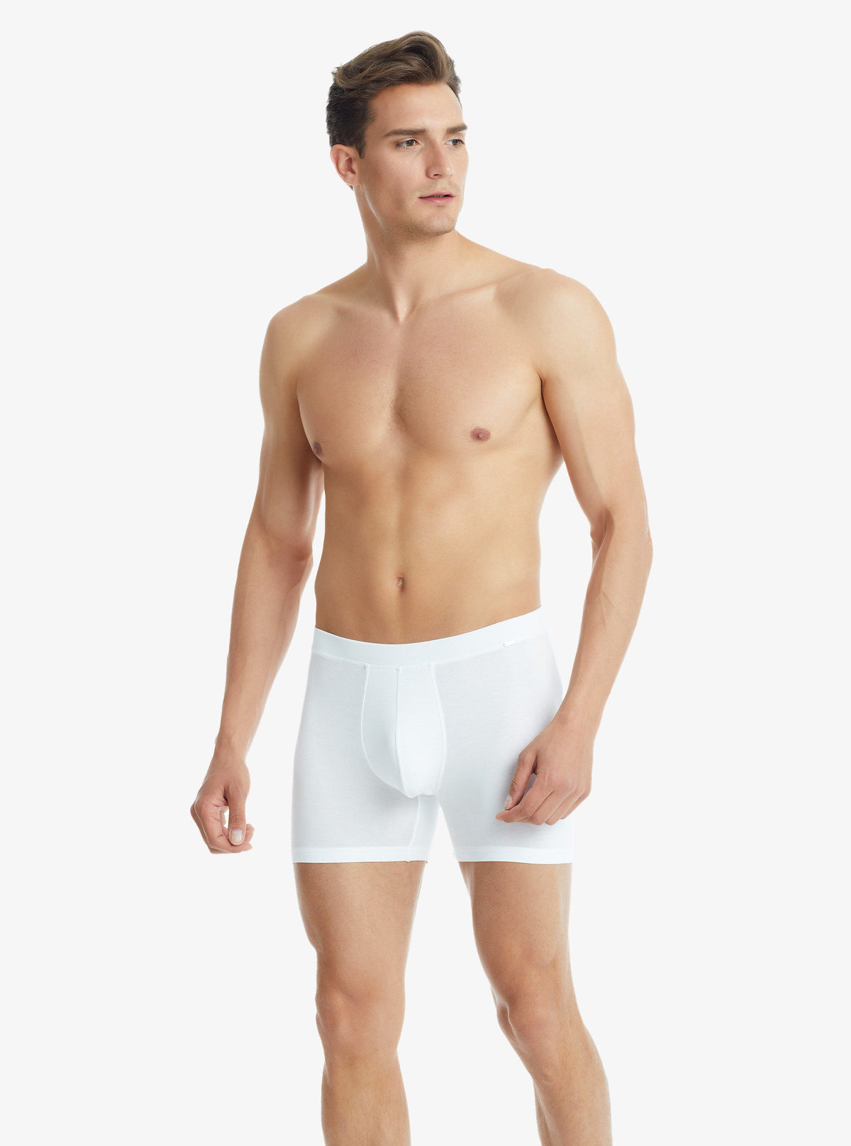 Herren Modal Elastan Boxershorts 9313 - Weiß