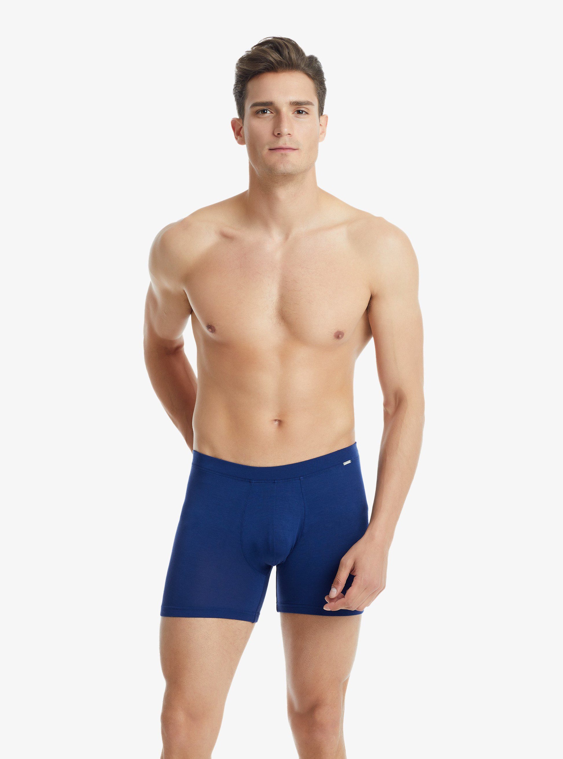 Herren Modal Elastan Boxershorts 9313 - Navy