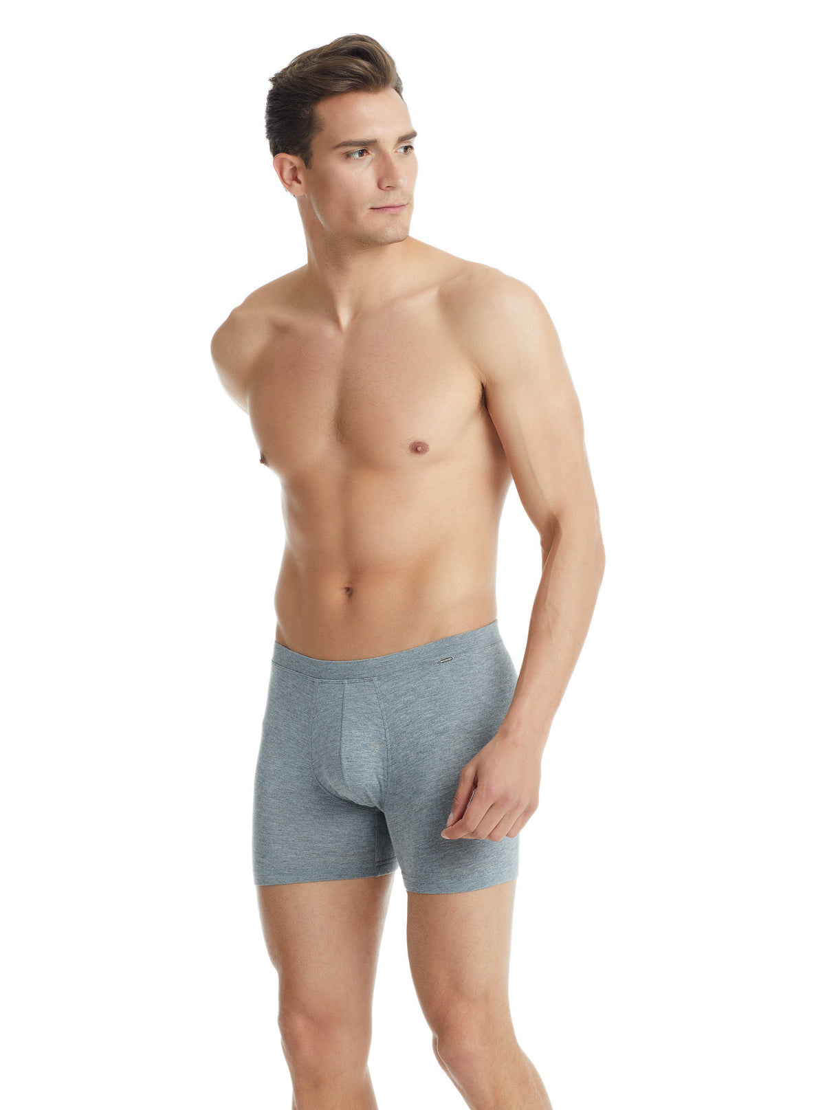 Herren Modal Elastan Boxershorts 9313 - Grau