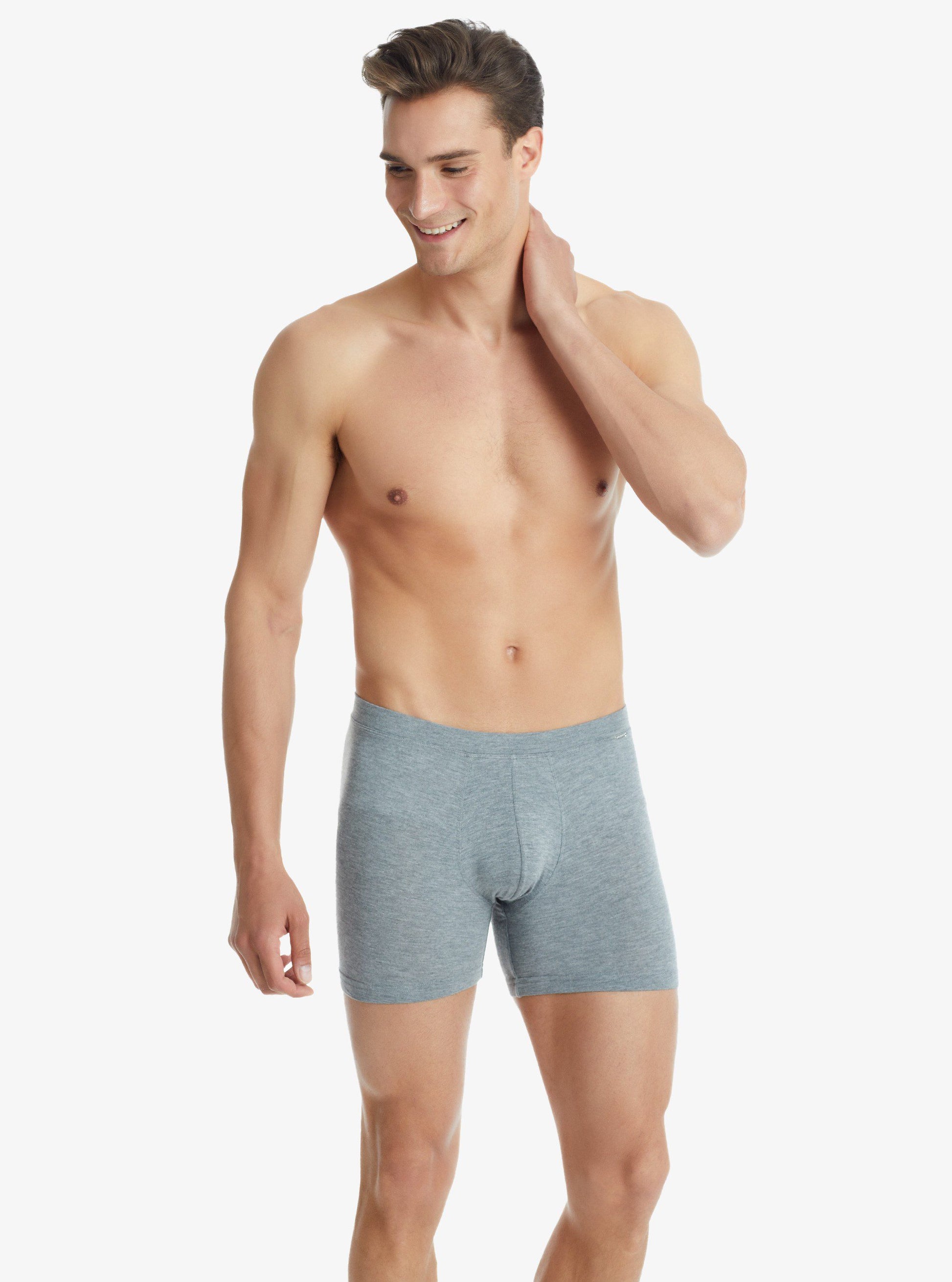Herren Modal Elastan Boxershorts 9313 - Grau