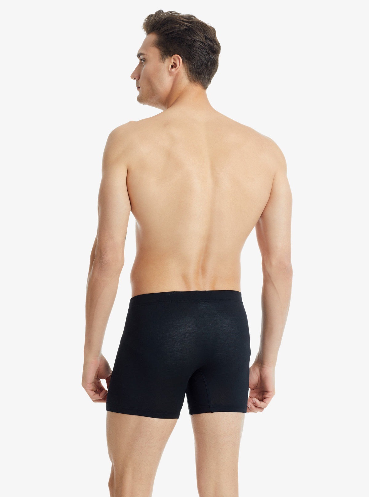 Herren Modal Elastan Boxershorts 9313 - Schwarz